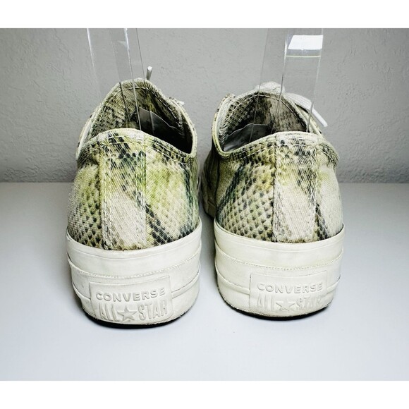 CONVERSE Chuck Taylor All Star Snakeskin Platform Sneaker Shoes Women's SIZE 8.5 - Picture 3 of 9